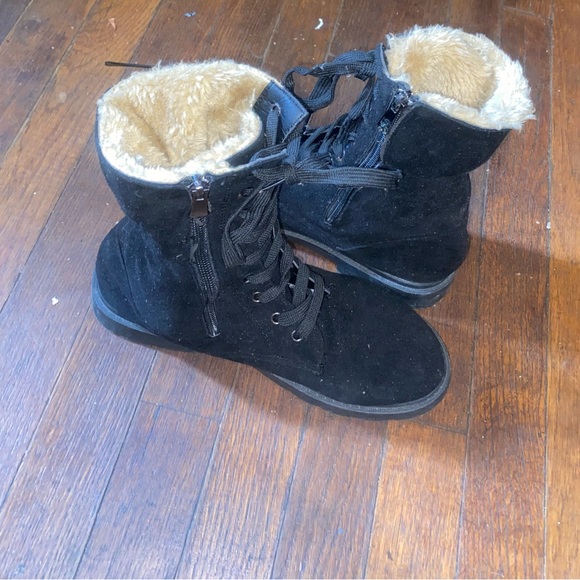 Lace up side zipper snow boots - Picture 2 of 4
